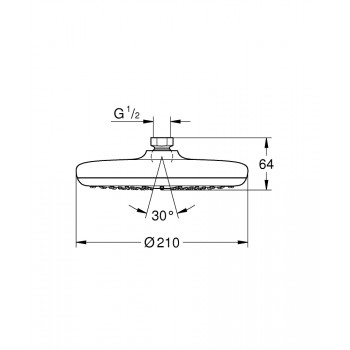 Верхний душ Grohe New Tempesta 26408000