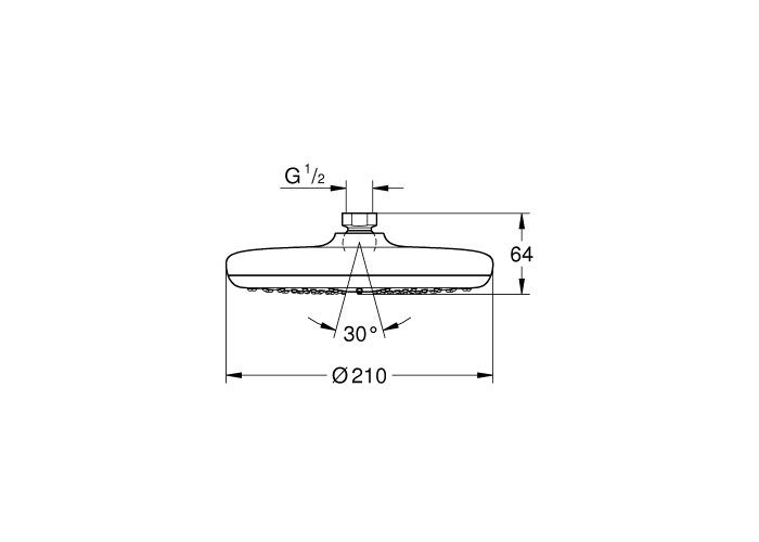 Верхний душ Grohe New Tempesta 26408000