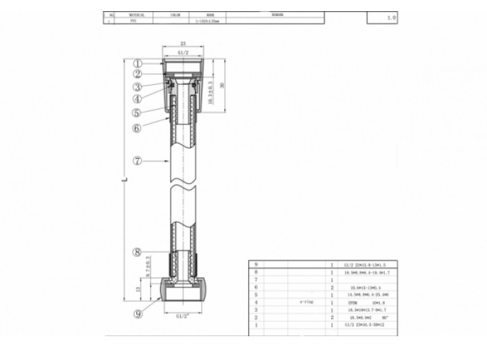 Душевой шланг Bravat P7231N-RUS
