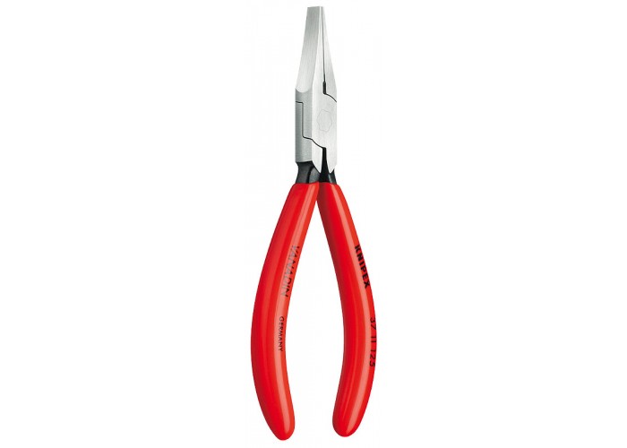 Плоскогубцы KNIPEX захватные прецизионные, плоские щирокие губки, 125 мм, чёрные, 1К ручки