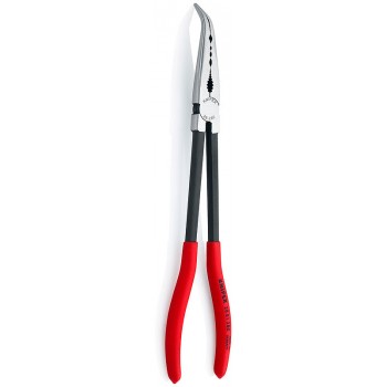 Плоскогубцы KNIPEX монтажные c поперечным профилем для захвата, юстировки и монтажа в труднодоступных местах, губки 45 , L-280 мм, чёрн., 1К ручки