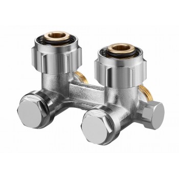 Узел нижнего подключения Oventrop Multiflex F ZBU 3/4 угловой, с преднастройкой