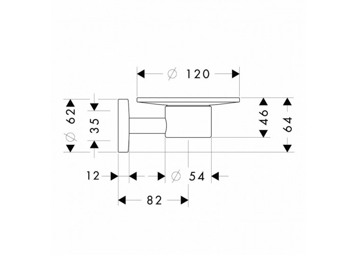 Мыльница Hansgrohe Logis 40515000