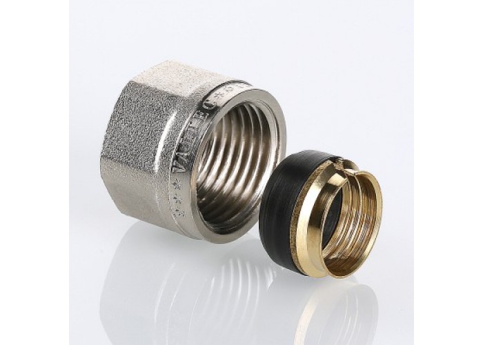 Соединитель коллекторный VALTEC обжимной для медной трубы 15 VTc.711.N.1504