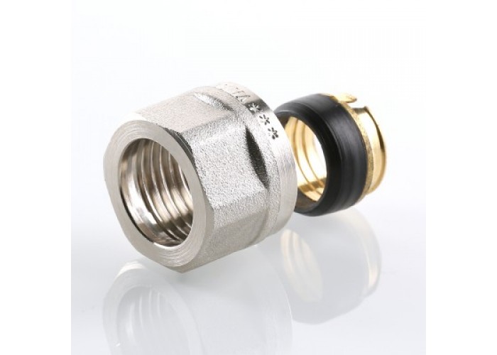 Соединитель коллекторный VALTEC обжимной для медной трубы 15 VTc.711.N.1504