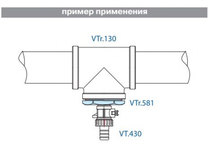 Футорка VALTEC 1/2 х 1/4 внутренняя-наружная резьба, никелированная латунь