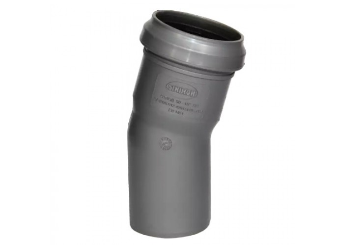Отвод Sinikon D40x15 град., вн.канализация, 504013.R