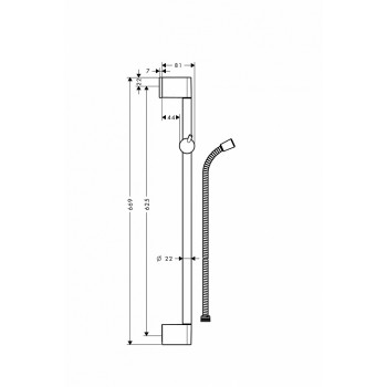 Душевая штанга Hansgrohe Unica C 27615000