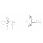 Смеситель для ванны Bravat Drop F64898C-01A