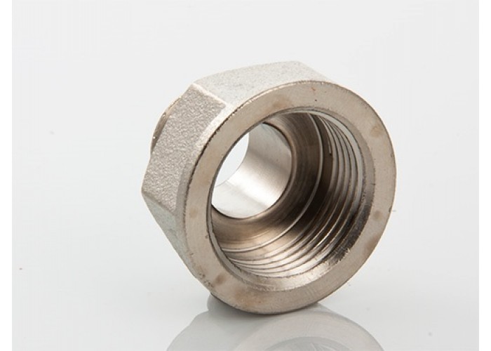 Переходник VALTEC 1/2 х 1/4 внутренняя-наружная резьба, никелированная латунь