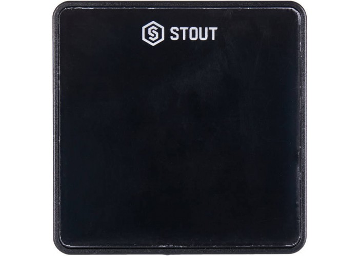 Датчик комнатной температуры Stout C-7p проводной, черный (STE-0101-007002)