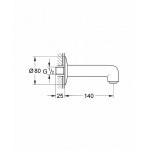 Излив для ванны Grohe BauClassic 13258000