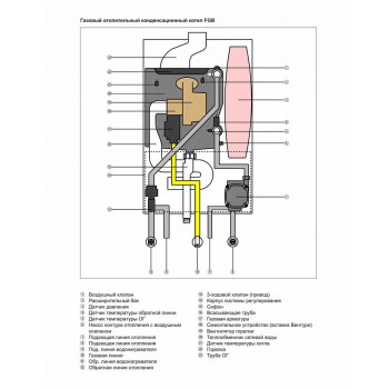 Настенный газовый конденсационный котел отопления Wolf FGB-24