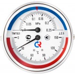 Термоманометр Росма ТМТБ-31Т Dy 80 с задним подключением 1/2, 6 бар 0-120*