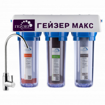 Фильтр для воды Гейзер Макс, прозрачный