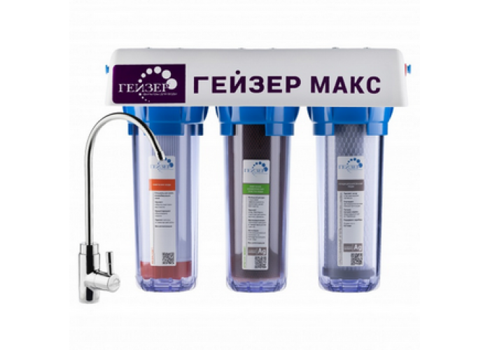 Фильтр для воды Гейзер Макс, прозрачный