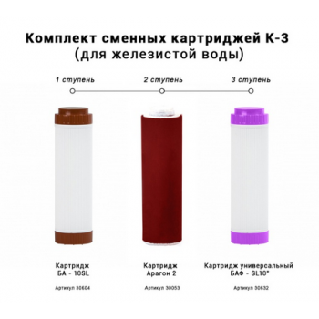 Гейзер Коплектт сменных картриджей К-4