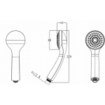 Душевая лейка Bravat Eco P70135CP-1-RUS