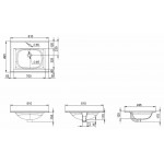 Раковина мебельная AM.PM Spirit 2.0 M70AWCC0802WG 80 см, керамическая