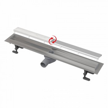 Лоток душевой Alcaplast APZ13-DOUBLE9 750 мм с решеткой DOUBLE (полная или под плитку)
