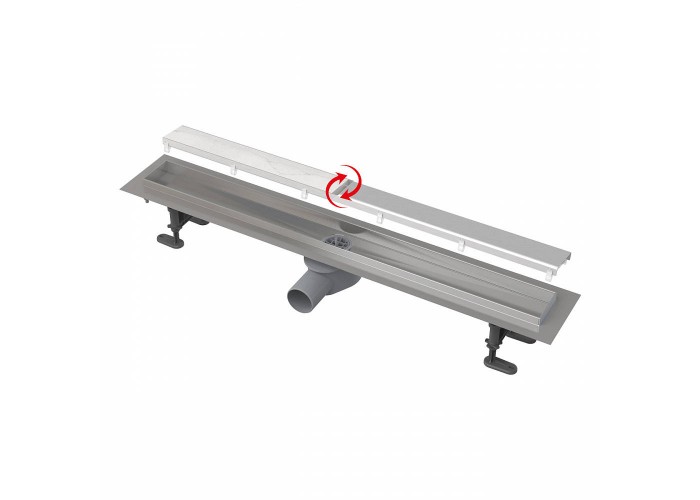 Лоток душевой Alcaplast APZ13-DOUBLE9 750 мм с решеткой DOUBLE (полная или под плитку)