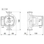 Циркуляционный насос Grundfos UPS 25-120