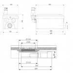 Канализационная установка SFA SANIDOUCHE Flat