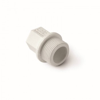 Заглушка полипропиленовая PRO AQUA PP-R резьбовая белая 25 (3/4), арт.PA15510P