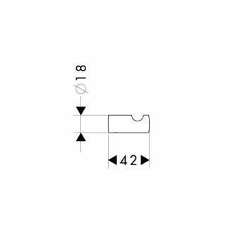 Крючок Hansgrohe Logis 40511000