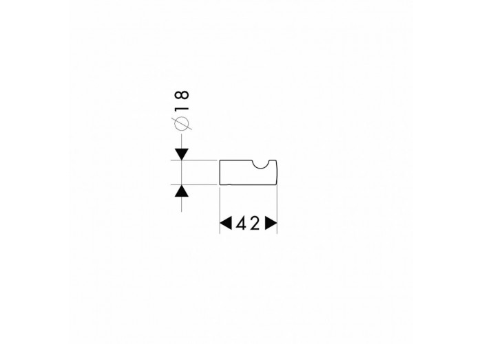 Крючок Hansgrohe Logis 40511000