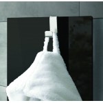 Полотенцесушитель электрический Lazzarini E-Mirrorr 700W черный прямой