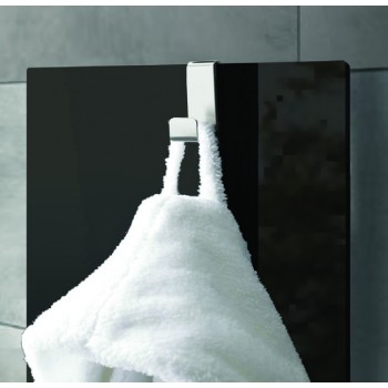 Полотенцесушитель электрический Lazzarini E-Mirrorr 700W черный прямой