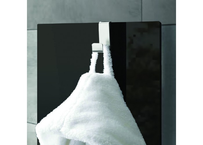 Полотенцесушитель электрический Lazzarini E-Mirrorr 700W черный прямой