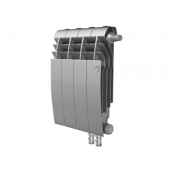 Биметаллический секционный радиатор отопления Royal Thermo Biliner 350 / V Silver Satin / 4 секции