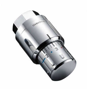 Термостат Oventrop Uni SH, M30x1,5, с нулевой отметкой, хромированный, с надетым декорат.кольцом SH-Cap