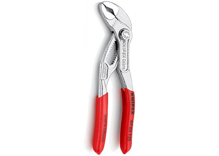 Переставные клещи KNIPEX COBRA , 25 мм (1 ), под ключ 27 мм, 125 мм, хром, 1К ручки