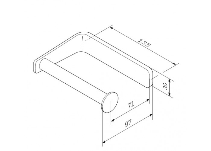 Держатель для туалетной бумаги AM.PM Inspire 2.0 A50A34100