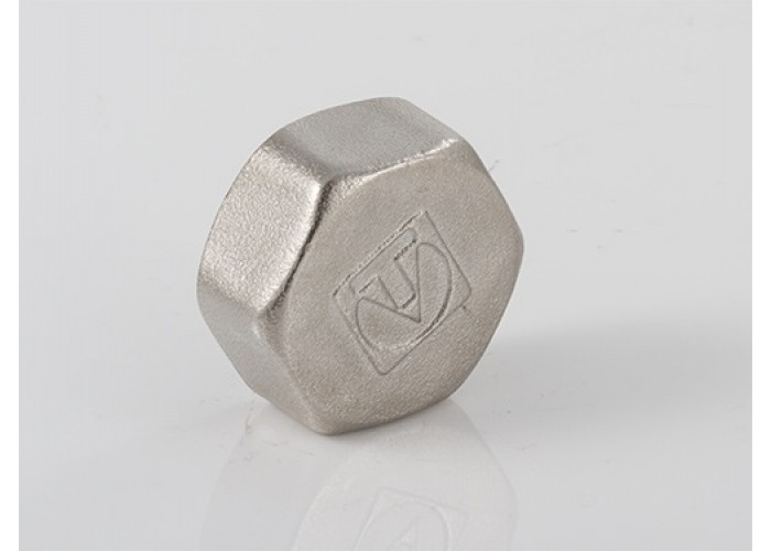 Заглушка резьбовая VALTEC 1/2 внутренняя, никелированная латунь