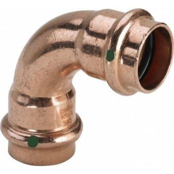Отвод 90 медный Viega Profipress с SC-Contur d=15 (арт. 291 662)