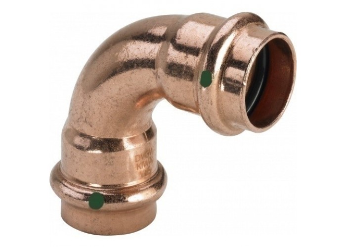 Отвод 90 медный Viega Profipress с SC-Contur d=15 (арт. 291 662)