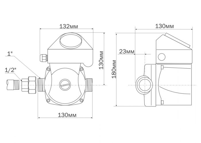 Циркуляционный насос Aquario AC152-130HWT