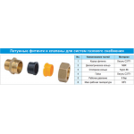 Муфта Lavita G-V/S (F) 25x1, для газа, труба-вн.резьба