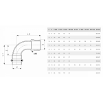 Угольник переходной Viega Prestabo 90 гр. с наружной резьбой 18 мм х R 1/2, модель 1114