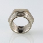 Футорка VALTEC 1/2 х 3/8 внутренняя-наружная резьба, никелированная латунь