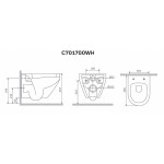 Унитаз подвесной AM.PM Spirit 2.0 FlashClean C701700WH