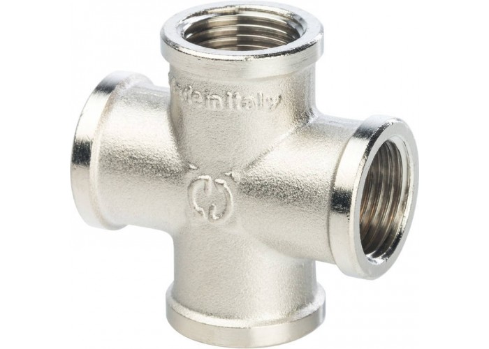 Крестовина Stout никелированная, с внутренней реьбой 1, арт. SFT-0031-000001