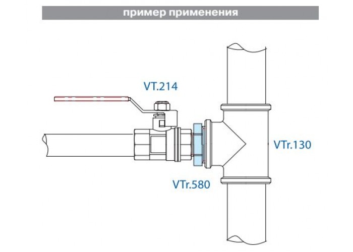Ниппель VALTEC переходной 1 1/4 х 1/2 наружная резьба, никелированная латунь