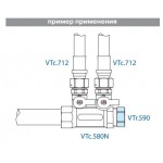 Заглушка резьбовая VALTEC 1/2 внутренняя, никелированная латунь