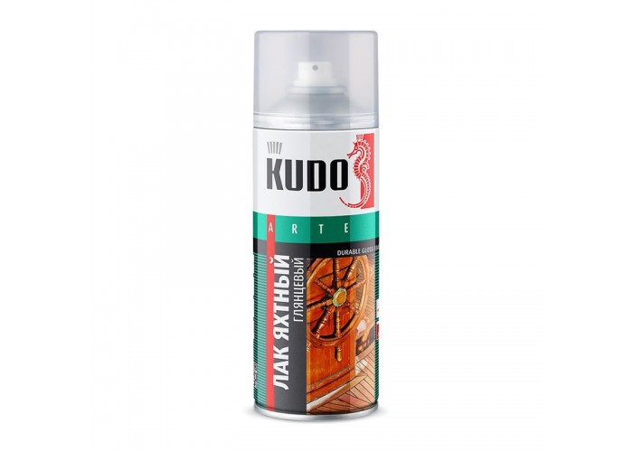 Лак Kudo KU-9003 аэрозольный яхтный универсальный глянцевый (0,52л)