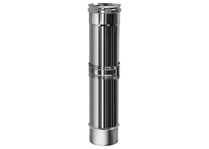 Труба телескопическая Вулкан VHR d115, L = 330 мм, AISI 304 (зеркальная)